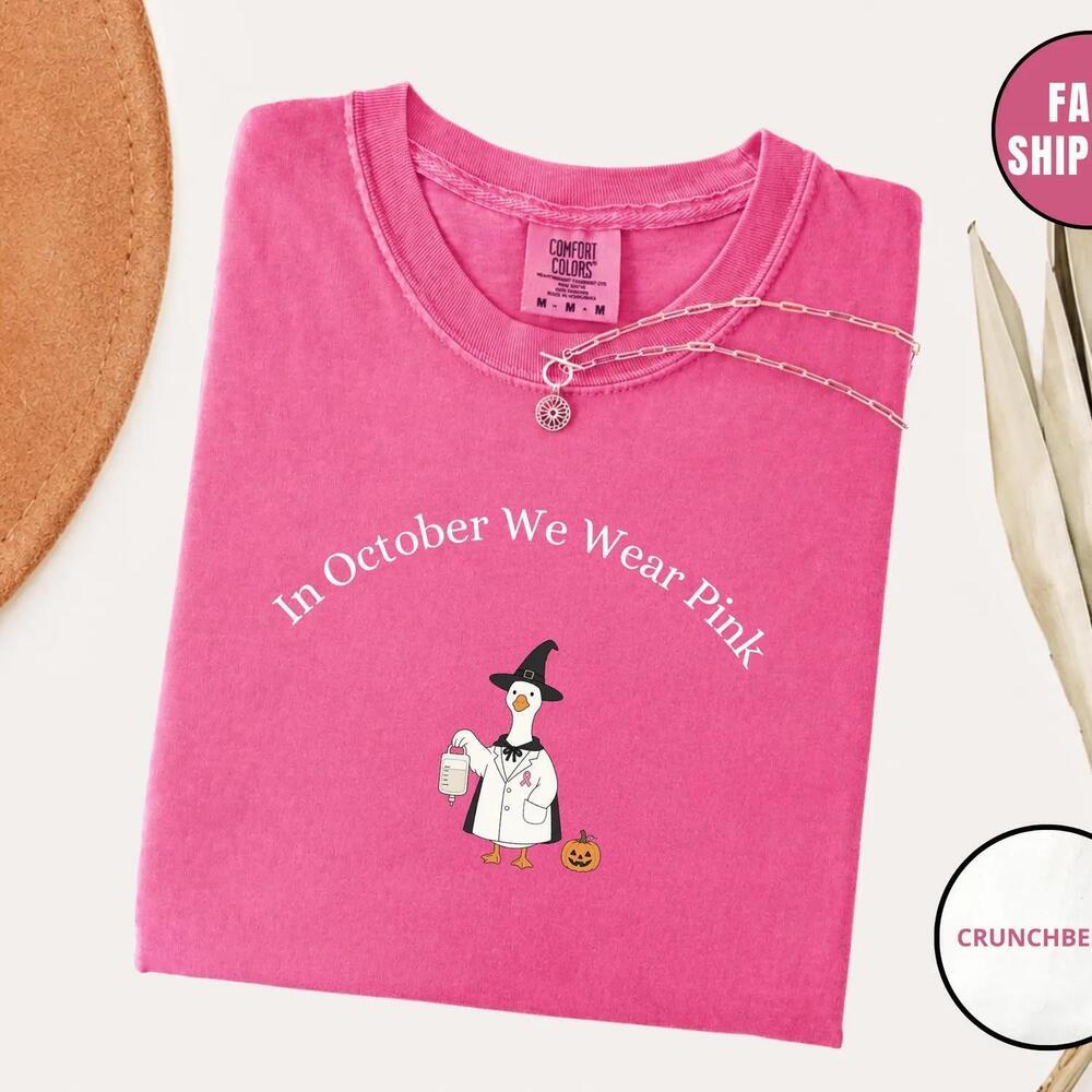 In October We Wear Shirt,  Awareness S Tee, Hallowee